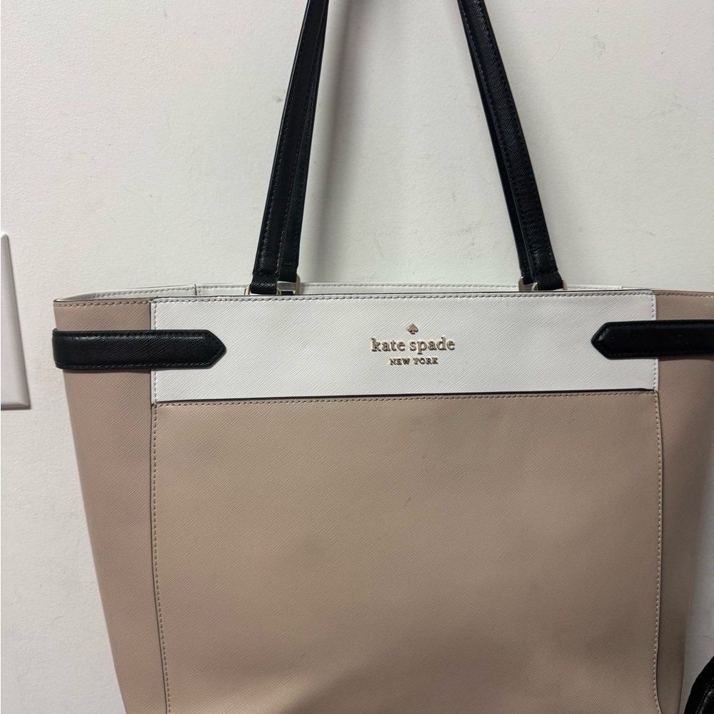 kate spade Tan and Black Tote Bag - Picture 4 of 5